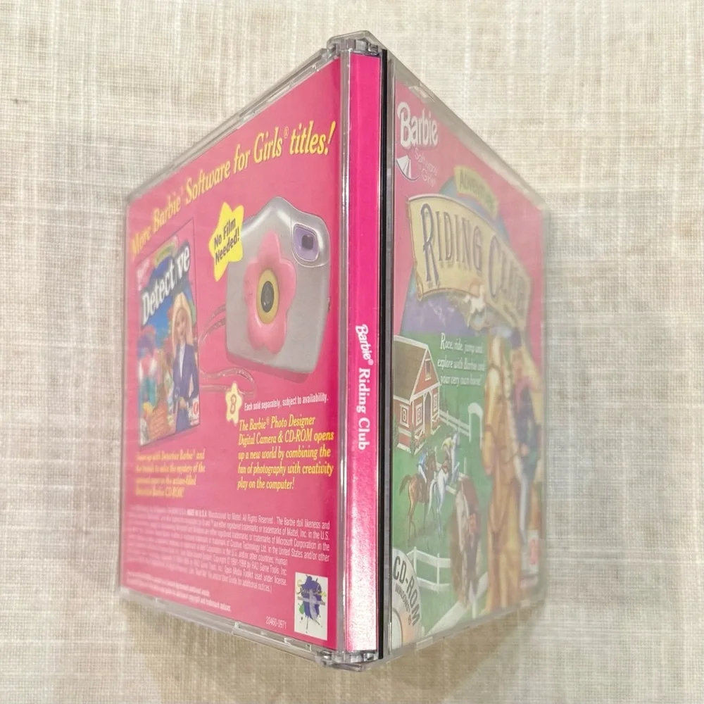 Mattel Barbie Adventure Riding Club Game CD-ROM PC Game 1998